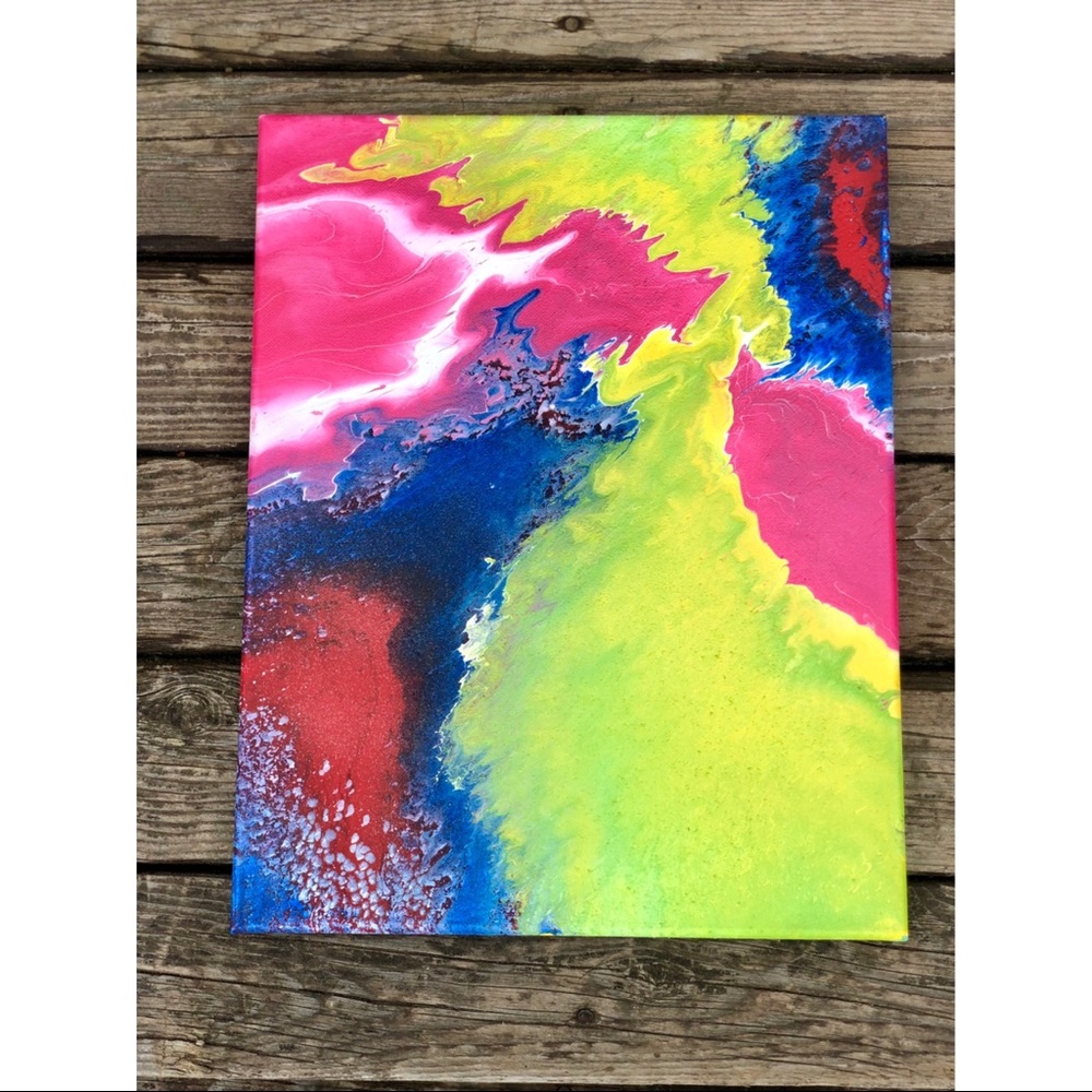 Original Acrylic Abstract Decor Art